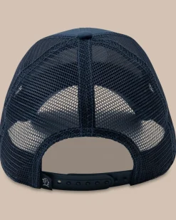 Southern Tide Texas Patch Performance Trucker Hat Seven Seas Blue Store
