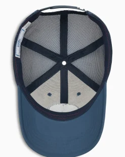 Southern Tide Texas Patch Performance Trucker Hat Seven Seas Blue Store