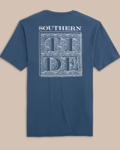 Southern Tide The Whaler Short Sleeve T-Shirt Aged Denim Fashion