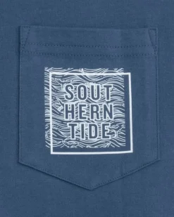 Southern Tide The Whaler Short Sleeve T-Shirt Aged Denim Fashion