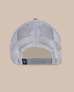 Southern Tide Three Palms Performance Trucker Hat Heather Khaki Outlet