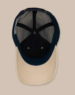 Southern Tide Tidal Wave Trucker Hat Stone Cheap