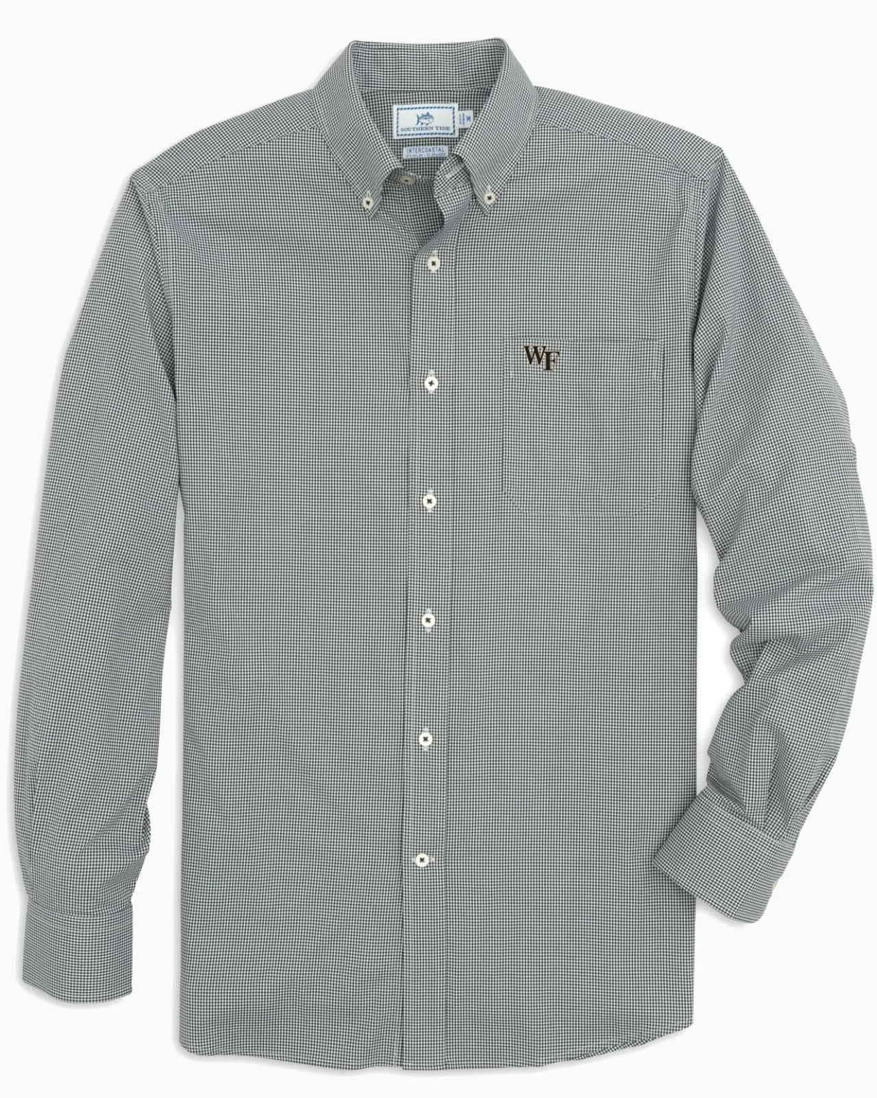 Southern Tide Wake Forest Gingham Button Down Shirt Black Outlet