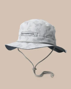 Southern Tide Waterway Camo Print Performance Sun Hat - Grey Seagull Grey Shop