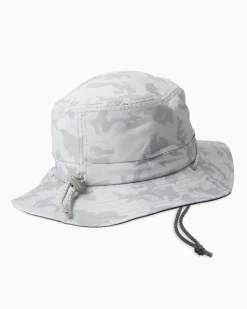 Southern Tide Waterway Camo Print Performance Sun Hat - Grey Seagull Grey Shop