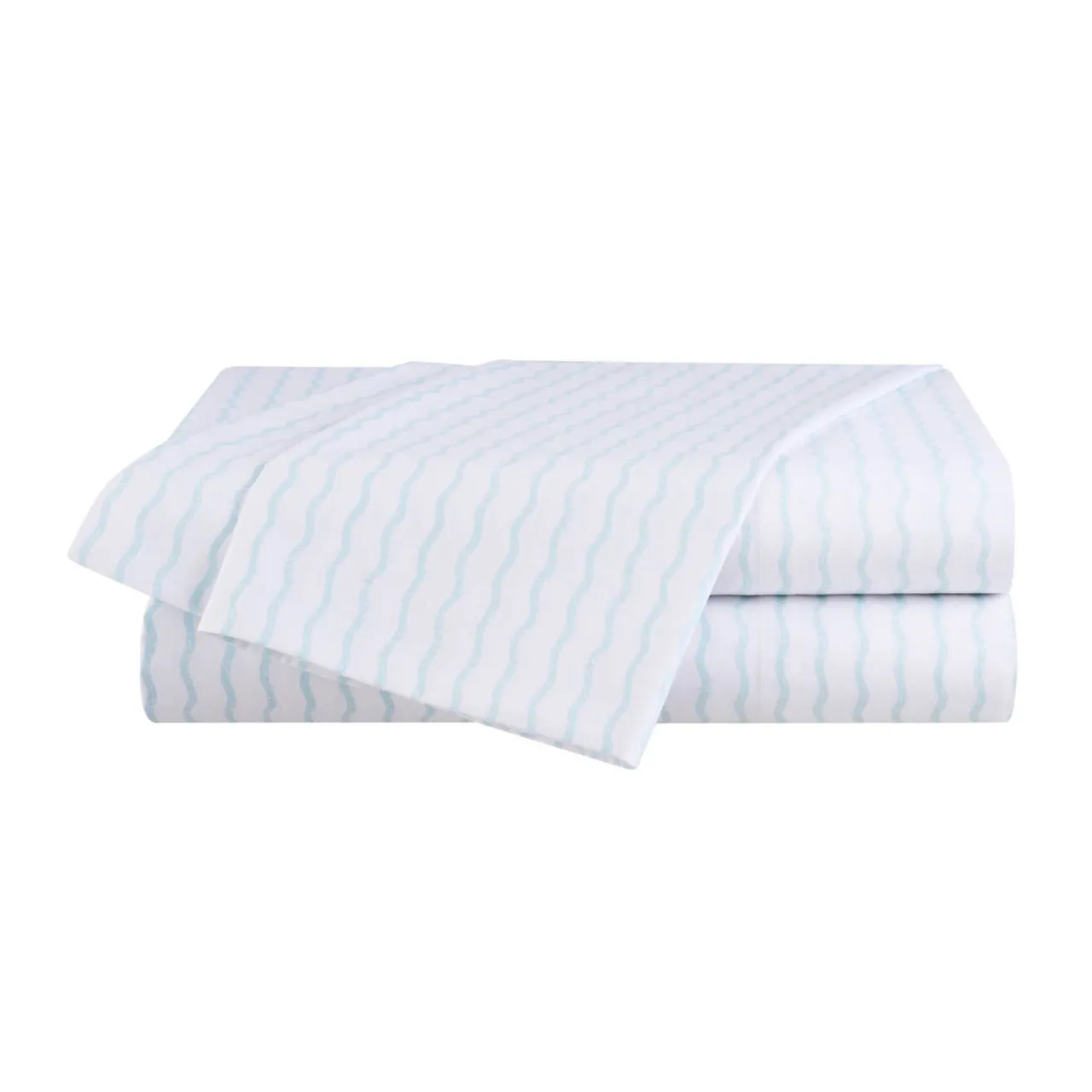WPH Wavy Stripe Sheet Set Aqua Sale
