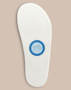 Southern Tide Women'S Weekend Leather Flipjacks Metallic Silver Shop