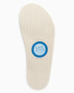 Southern Tide Women'S Weekend Leather Flipjacks Metallic Gold Sale