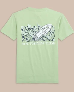 Southern Tide Youth Yachts Of Stingrays Short Sleeve T-Shirt Smoke Green Flash Sale